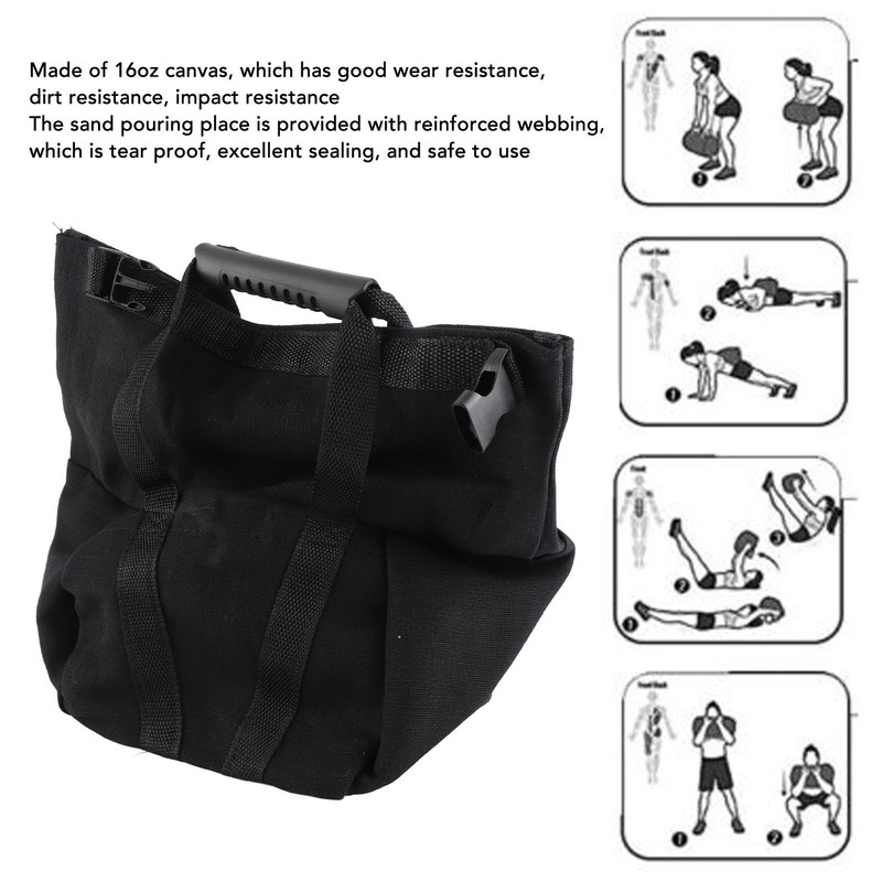 Fitness Workout Sandbag Weightlifting Training Sandbag Empty Exercise Power Bag