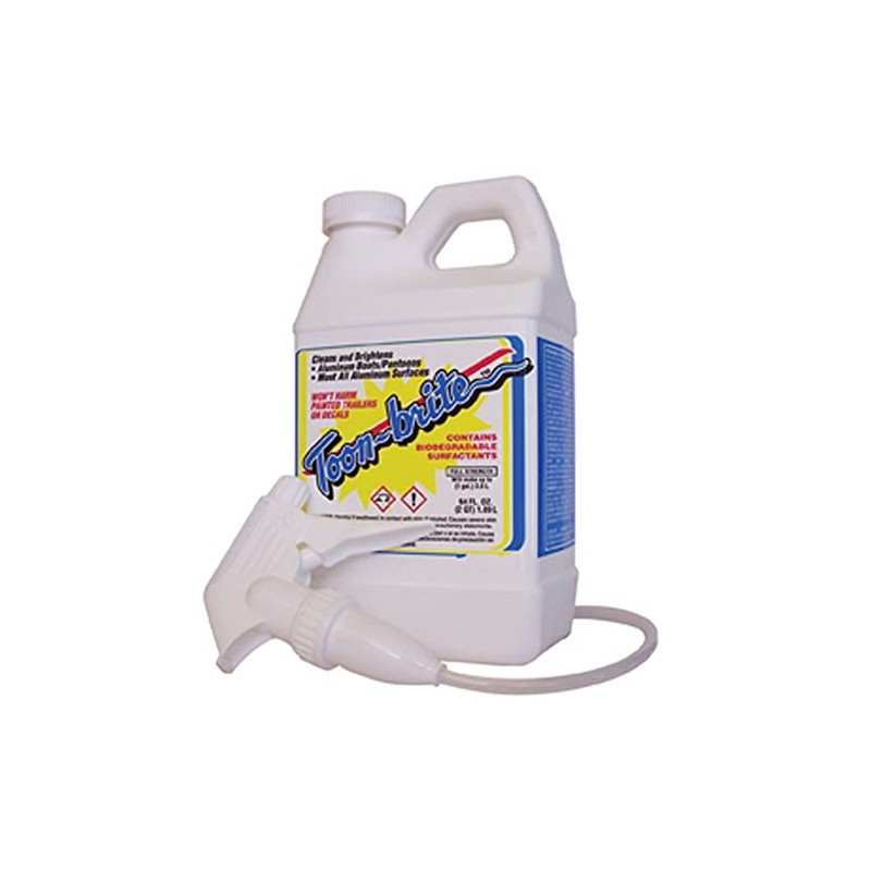 Toon-brite B1000 Aluminum Cleaner - 1/2 Gallon with Sprayer, White