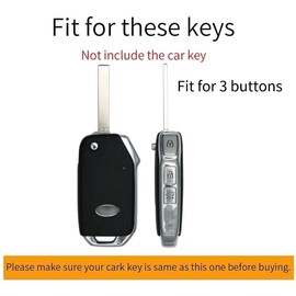 ontto Key Case Fits Kia Sportage MK5 Soul Ceed CD Forte Cerato K3 GT Seltos Sorento Serato BD 3 Buttons TPU Car Key Case Key Protector Key Cover Key Box Accessories Black