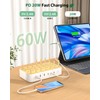VisionSync VisionSync Bamboo 60W 6 Port USB C Ladestation f1r