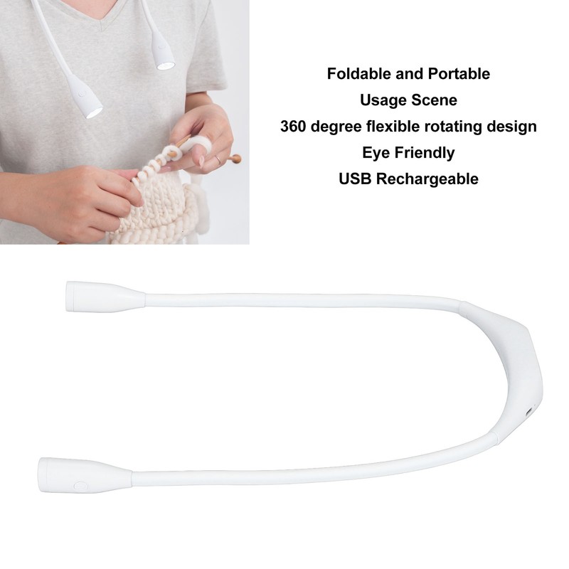 Neck Knitting Light USB Charging Eye Friendly Portable LED Hands