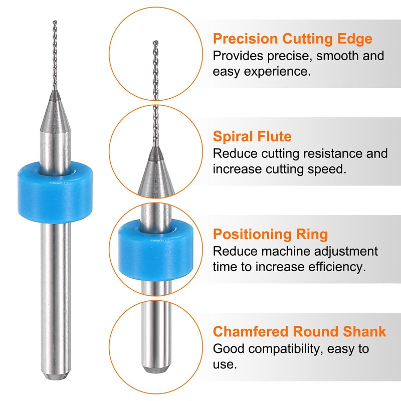 sourcing map 2 Set (20pcs) PCB Drill Bit Set 1/8"