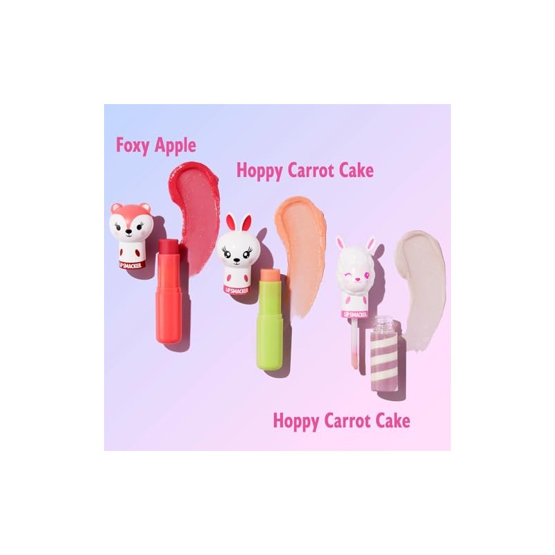Lip Smacker Lippy Pals 3 Pack Lip Kit- Unicorn/Panda/Kitten Foxy