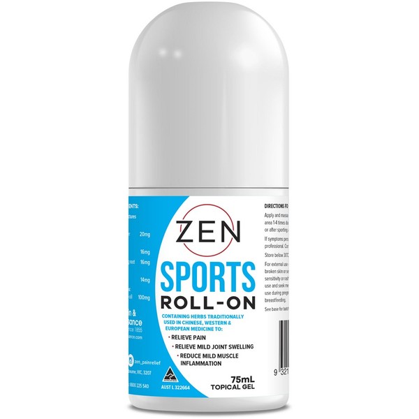 Zen Sports Roll-On Gel 75g