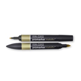 Winsor & Newton Promarker Metallic, Set of 2, Gold