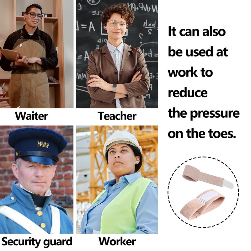 10 Pieces Hammer Toe Splint Bandage Hammer Toe Corrector Toe