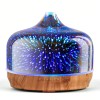 Porseme 500ml 3D Glass Oil Diffuser - Auto Shut -