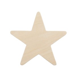 Creative Hobbies® 3.5 Inch Unfinished Wooden Shapes - Ready to Paint or Decorate Star Shape | 12 Pack