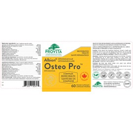 Osteo Pro by Provita Nutrition (Canadian Made) 60 Vegetarian Capsules
