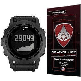 Ace Armor Shield Protek Guard Screen Protector for The Garmin Tactix with Free Lifetime Replacement Warranty