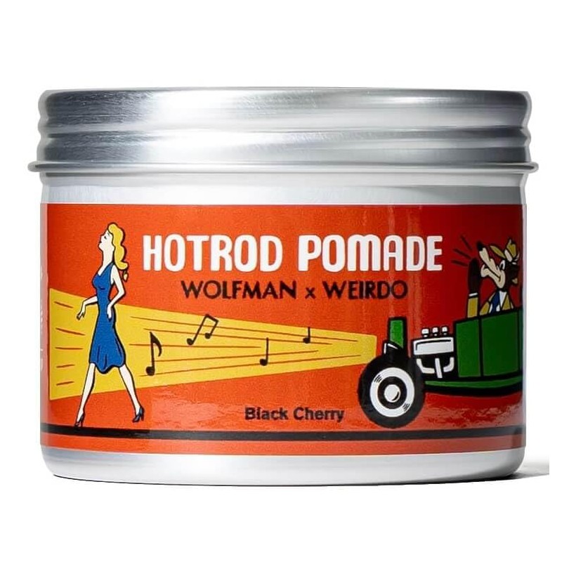 Pomade Men's Water-Based Weird Wolfman Barber Hot Rod Pomade Black