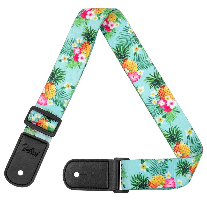 BestSounds Pineapple Ukulele Strap & Hawaiian Style Shoulder Strap Suitable