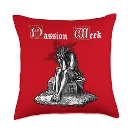 Redemption Salvation Spiritual Worship He is Risen Easter Faith He is Risen Holy Palm Sunday Passion Week Throw Pillow, 18x18, Multicolor