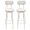 ILWorkTLs 2 Pcs Folding Stool,Cushioned Padded Foldable Stools, Portable Bar