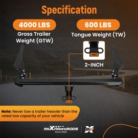 maXpeedingrods Class 3 Trailer Hitch, 2 Inch Receiver, Towing Hitch Receiver for Mazda CX-5 2013-2025, Excluding Diesel 4000LBS GTW