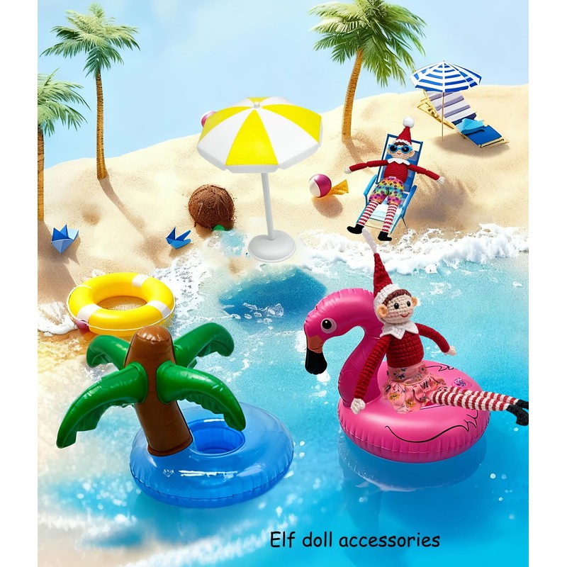Christmas Elf Doll Ideas Beach Props Set Elf Clothes Accessories