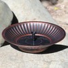 AIHAOKAN 12.3" Solar Fountain Bird Bath for Outside, Metal Solar