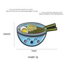 2 Pcs Ramen Nood Enamel Brooch Pins for Women Men