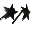 Curtain Tiebacks Stars - Pair - Amish Made Wrought Iron