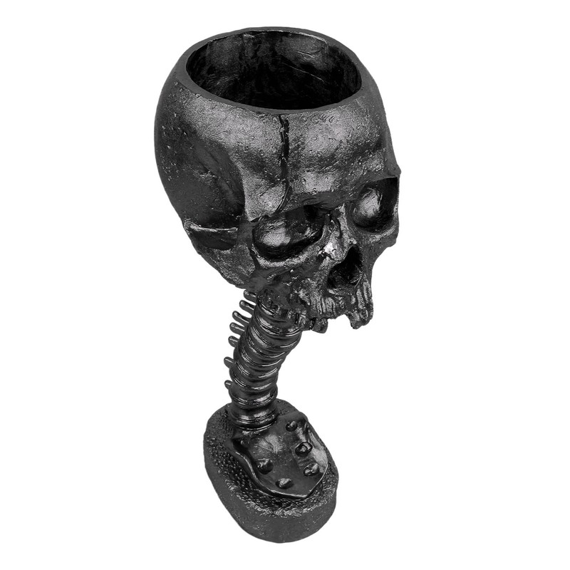 Skull Planter Spine Stand Set Innovative Exquisite Decorative Hand Painted