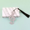 48 Pieces Metal Music Bookmark with Black Tassel,Hollow Musical Notes