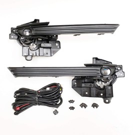 LEDIN Compatible For 2017 2018 2019 2020 2021 Mazda CX-5 Front Bumper Clear Built-in LED Fog Lights with Bezel Brackets Wires 6000K White Replacement Upgrade Accessories