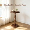 SANY DAYO HOME 12" Real Wood Round Drink Table, Small
