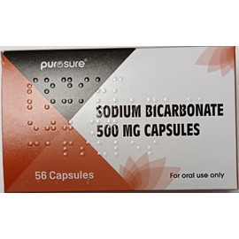 Purosure Sodium Bicarbonate 500mg – (56) Capsules | Relief for Heartburn, Acid Indigestion & Stomach Discomfort