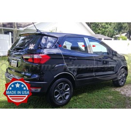 Made in USA - Trims Express fit:2018-2022 Ford EcoSport 6Pc Pillar Post Stainless Steel Trim Door Cover