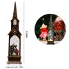 Christmas Church Wind Lantern Light Decorative Christmas Lamp Ornament for