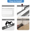 JUBEST 5FT Commercial Grade Pocket Door Hardware and Track Set