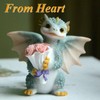 Gemmia Miniature Garden Fairy Dragon Figurine- Going forward Dragon Statue