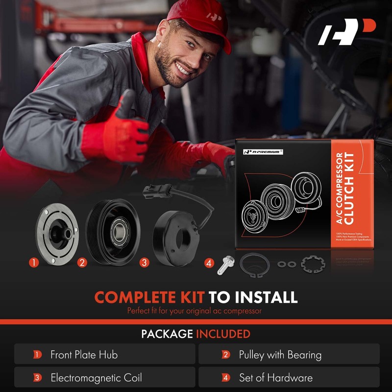 A-Premium Air Conditioner AC Compressor Clutch Kit Compatible with Dodge