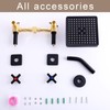 GUOYINDONG 2 Handle Shower Faucet Set, Matte Black Shower Faucet