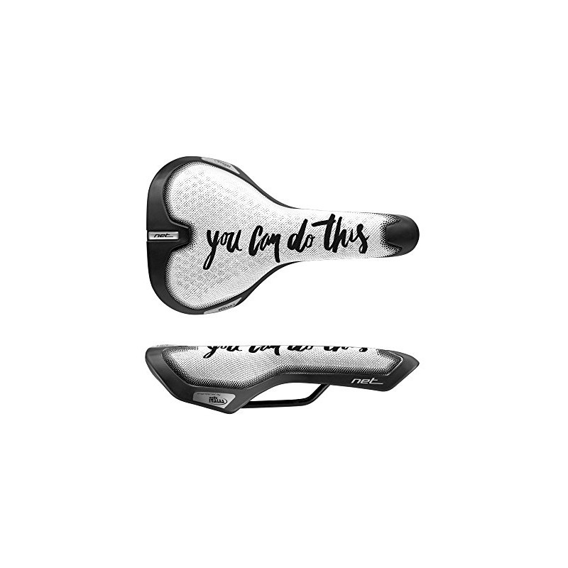 NET1 Net Will Unisex Adult Bike Saddle, White