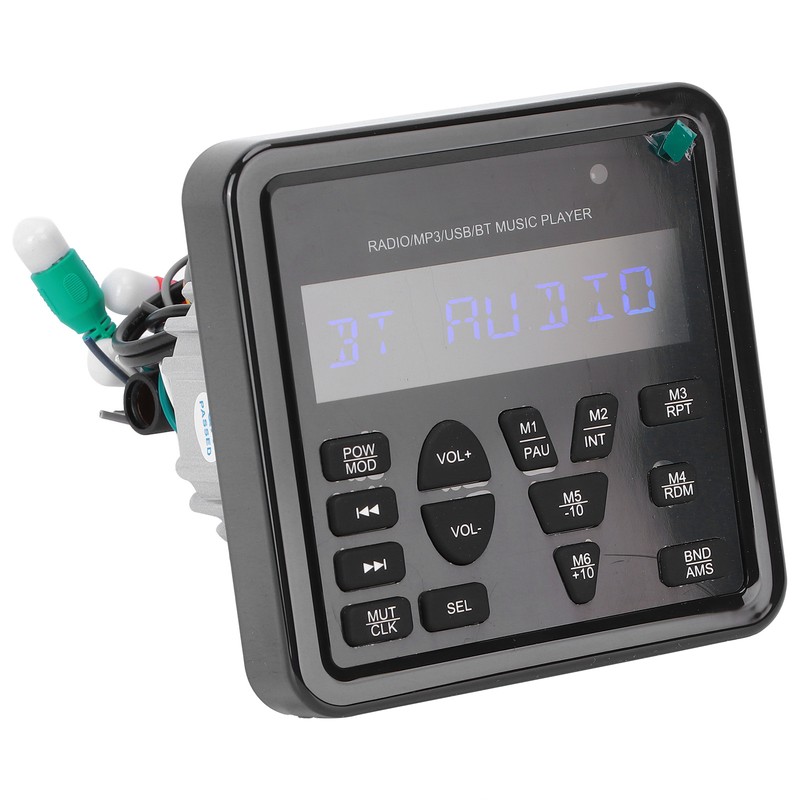 Digital Player USB Bluetooth Waterproof Multifunctional for Automobile Yacht Saloon