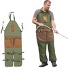 ITODA Gardening Tool Apron Oxford Garden Apron Waterproof Gardening Aprons