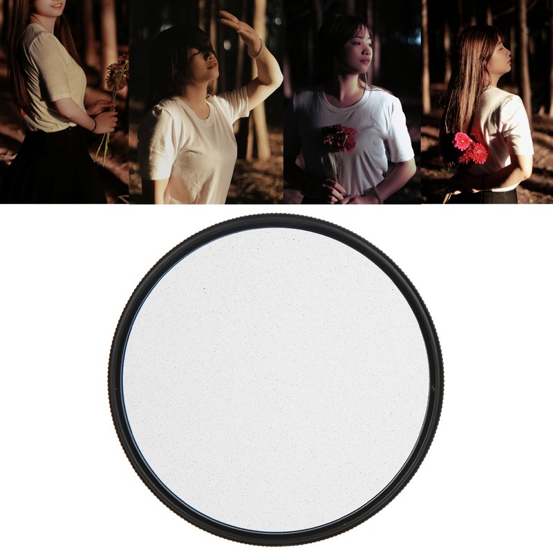 Lightdow Black Diffusion 1/4 Filter Mist Cinematic Effect Soft Focus