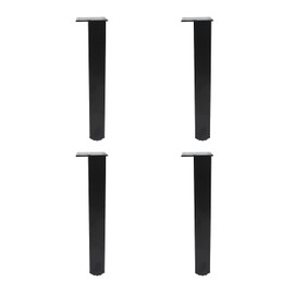 Ulifestar 4 Pack Adjustable Furniture Legs, 250mm/10'' Black Aluminum Alloy Support Feet Heavy Duty Replacement Legs for Sofa Bed Desk TV Cabinet Couch Coffee Table Sideboards Cupboard Dresser