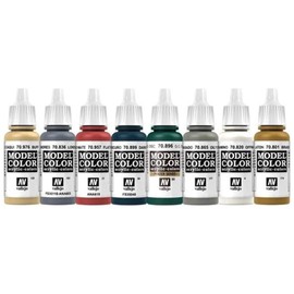 Vallejo British Infantry Napoleonic Wars Warlord Games Paint Set, Black, 0.5 Liters