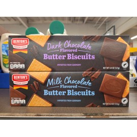 Specially Selected Butter Cookie Coated with Dark & Milk Chocolate Flavor 4.41oz 125g (Two Boxes)