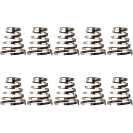 10Pcs Silver Stainless Steel Bike Wheel Skewer Spring Replacements Mountain Bike Wheel Spring Quick Release Lever Spring Bike Wheel Skewer Spring Stainless Steel Bike Hub Wheels and Accessories