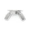 Xadnitu 50 Pieces 1/4''-20 Washered Wing Nut, Zinc Plated Hurricane