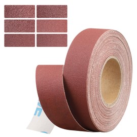 320 Grit Continuous Sandpaper Roll,1" x 32.15 Feet Emery Cloth Roll for Metalworking, Home Improvement, Sanding Automotive Plumbing