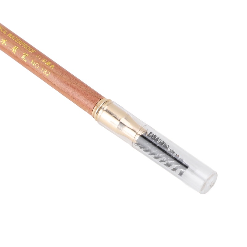 4pcs Eyebrow Pencil Double Head Eyebrow Makeup Pen Wood Handle
