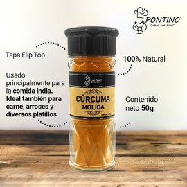 Pontino Cúrcuma Molida, 50 g, 130 grams, 50 gramo, 1