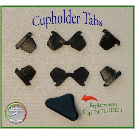 Pearody-Tech Cupholder Retainer tab KIT for Chevy Tahoe - Front Console Cup Holder - 2003-06