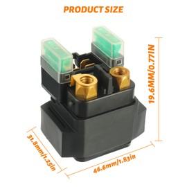 HUAREW Starter Solenoid Valve Relay Replacement 4SV-81940-12-00 Starter Solenoid for YFM 350 400 450 660 - Grizzly Kodiak Raptor Rhino Big Bear - for Yamaha 2003 2004 2005