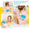 Norme 3 Pcs 22.4 Inch Long Handle Back Bath Sponge