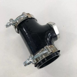 Unbranded 2.5" Type RS/S Turbo BOV Silicone Coupler Flange Adapter Black with Clamps